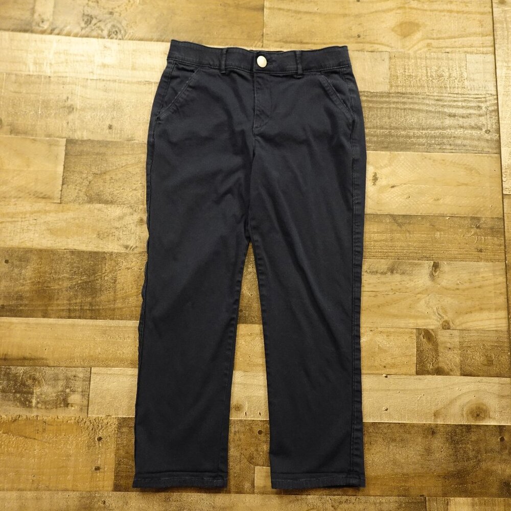 Democracy “Ab”solution Pants‎ Women’s Size 10 Navy Blue Stretch Chino Crop